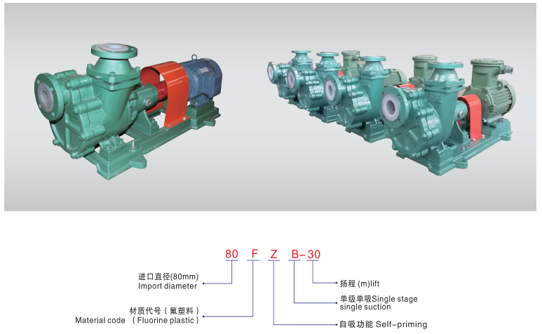 FZB氟塑料自吸泵-型號說(shuō)明